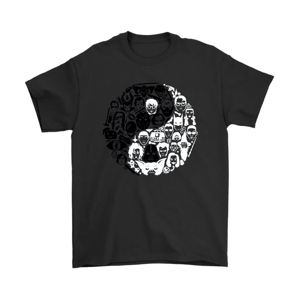 Yin Yang Movies Heroes And Villains Mashup Unisex T-Shirt, Hoodie, Sweatshirt