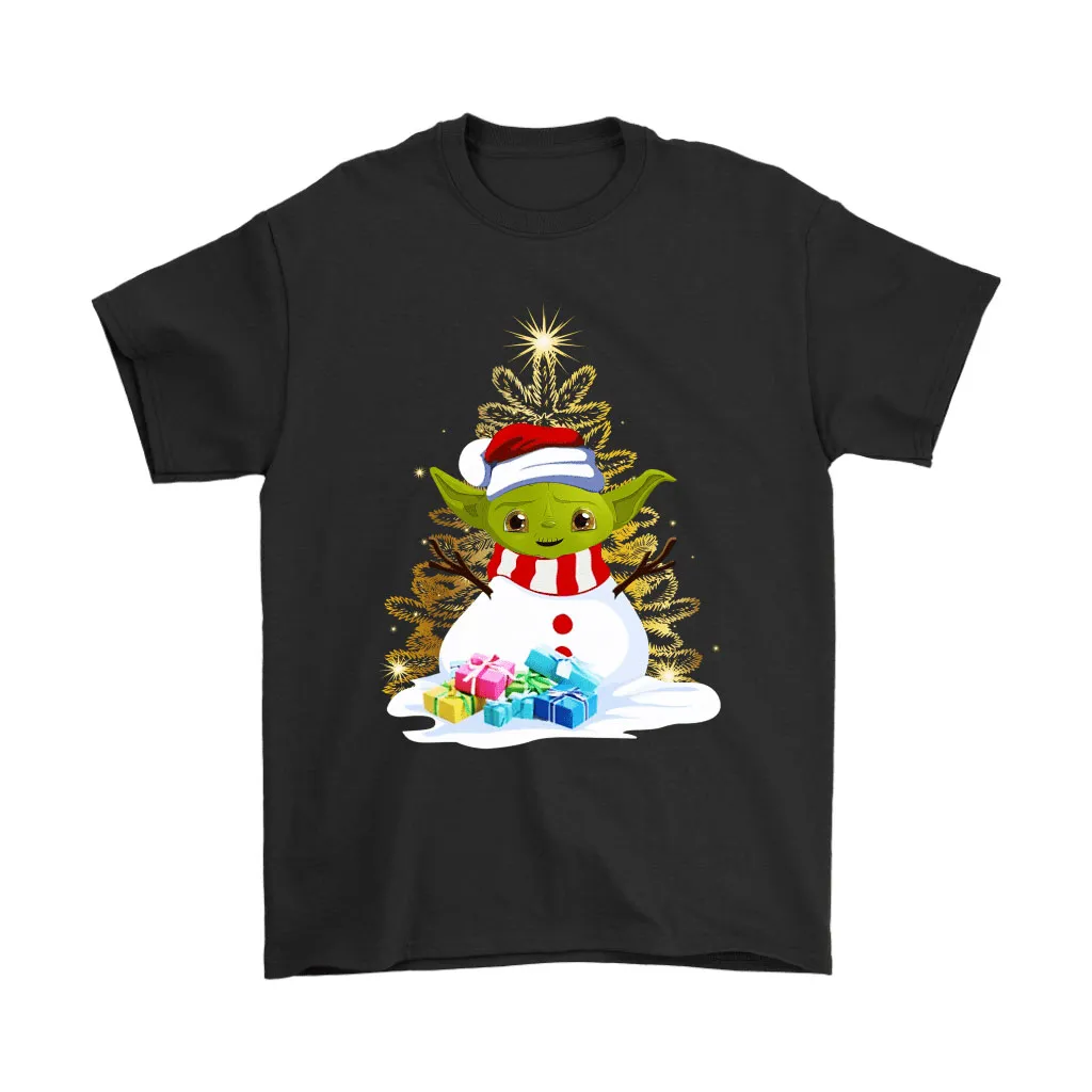 Yoda Snowman Under The Christmas Tree Star Wars Unisex T-Shirt, Hoodie, Sweatshirt