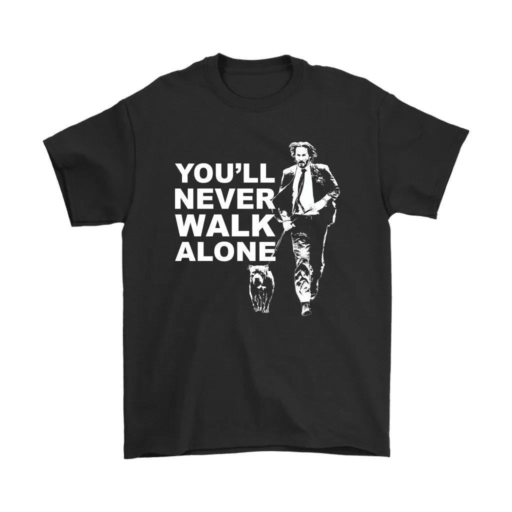 Youll Never Walk Alone Running With Dog John Wick Unisex T-Shirt, Hoodie, Sweatshirt