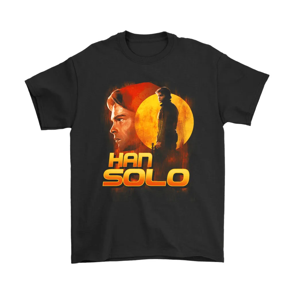 Young Han Solo Sunset Poster Like Star Wars Unisex T-Shirt, Hoodie, Sweatshirt