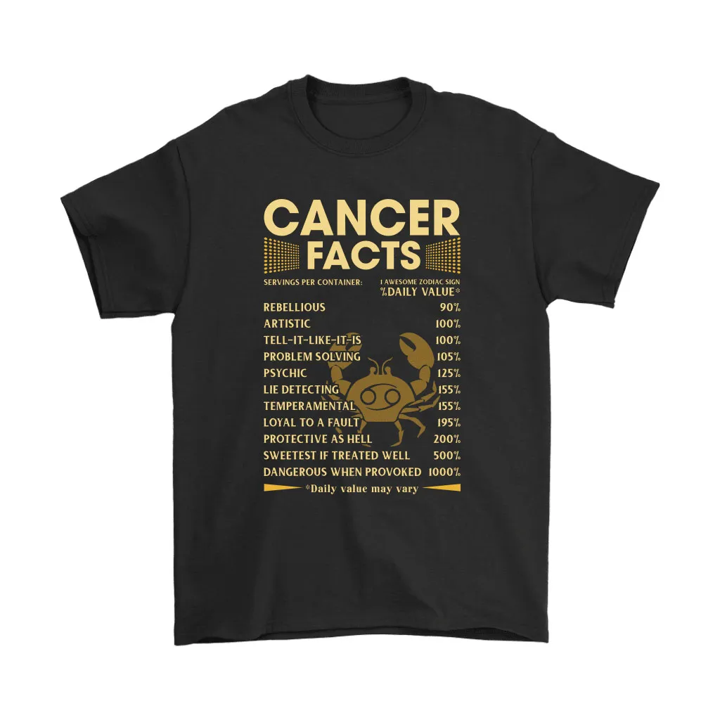 Zodiac Cancer Facts Awesome Zodiac Sign Daily Value Unisex T-Shirt, Hoodie, Sweatshirt