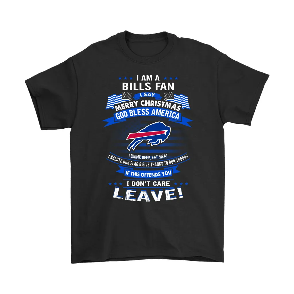 A Buffalo Bills Fan Merry Christmas God Bless America Men Women T-shirt, Hoodie, Sweatshirt