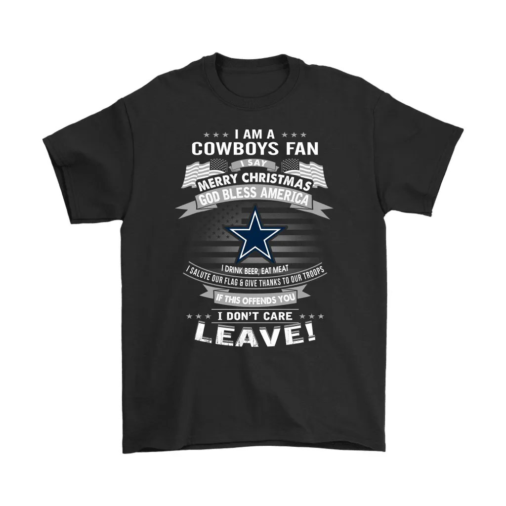 A Dallas Cowboys Fan Merry Christmas God Bless America Men Women T-shirt, Hoodie, Sweatshirt