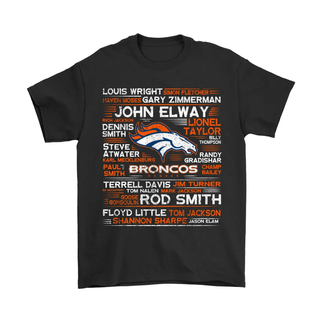 American Football All Players Team Denver Broncos Men Women T-shirt, Hoodie, Sweatshirt