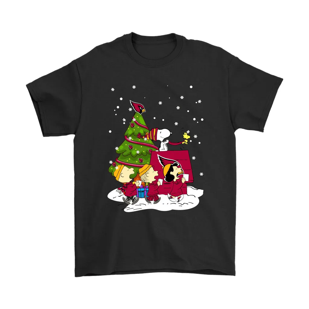 Arizona Cardinals Are Coming To Town Snoopy Christmas Men Women T-shirt, Hoodie, Sweatshirt