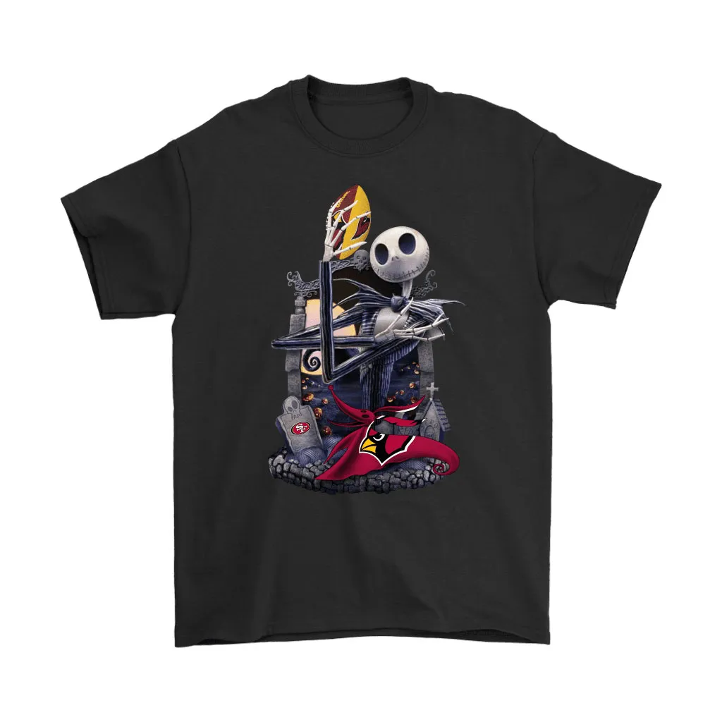 Arizona Cardinals Jack Skellington Halloween Men Women T-shirt, Hoodie, Sweatshirt