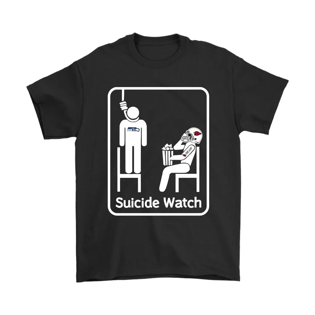 Arizona Cardinals Suicide Watch With Popcorn Nfl Men Women T-shirt, Hoodie, Sweatshirt