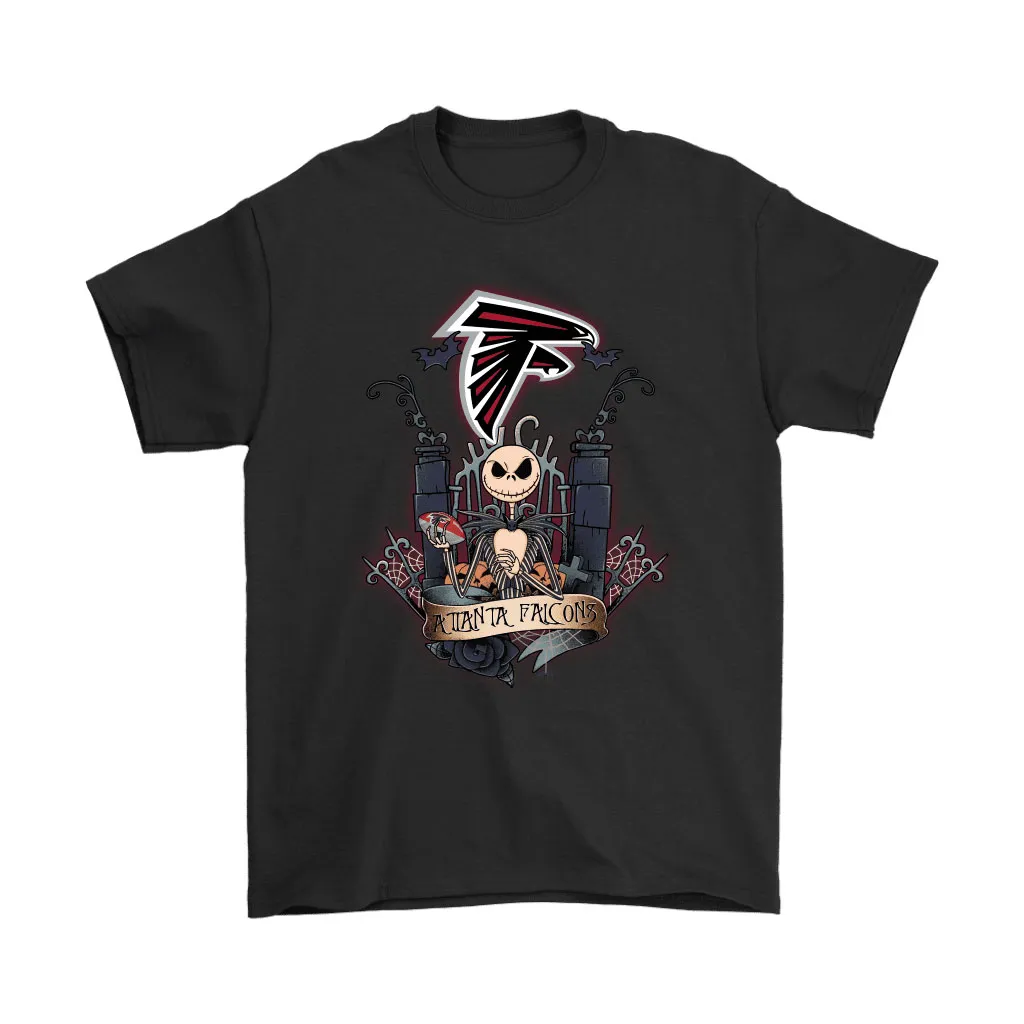 Atlanta Falcons Jack Skellington This Is Halloween Nfl Men Women T-shirt, Hoodie, Sweatshirt