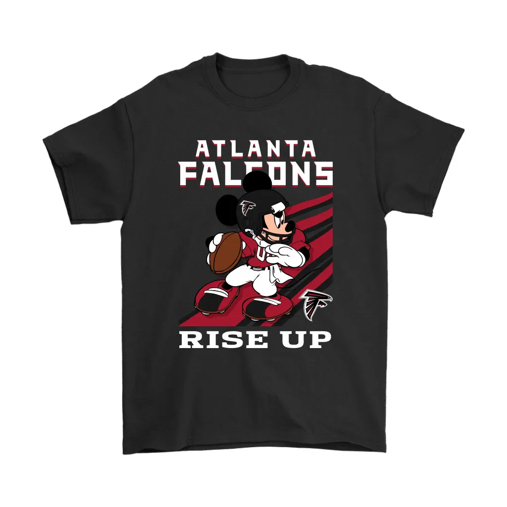 Atlanta Falcons Slogan Rise Up Mickey Mouse Nfl Men Women T-shirt, Hoodie, Sweatshirt