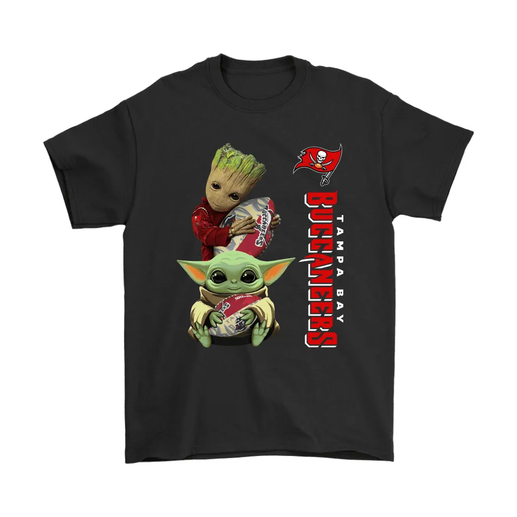 Baby Yoda And Groot Hug Tampa Bay Buccaneers Nfl Men Women T-shirt, Hoodie, Sweatshirt