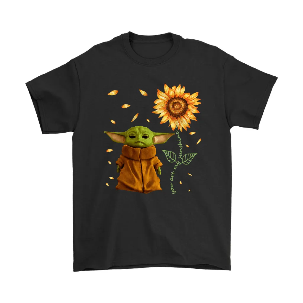 Baby Yoda And The Sunflower Star Wars Men Women T-shirt, Hoodie, Sweatshirt