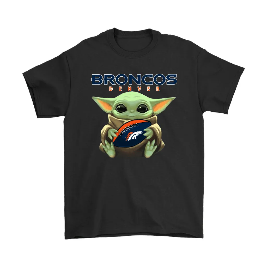 Baby Yoda Loves The Denver Broncos Star Wars Nfl Men Women T-shirt, Hoodie, Sweatshirt