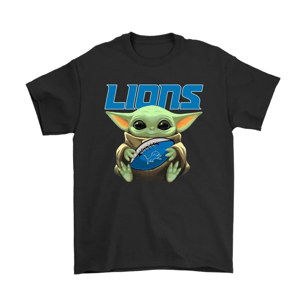 Baby Yoda Loves The Detroit Lions Star Wars Nfl Men Women T-shirt, Hoodie, Sweatshirt