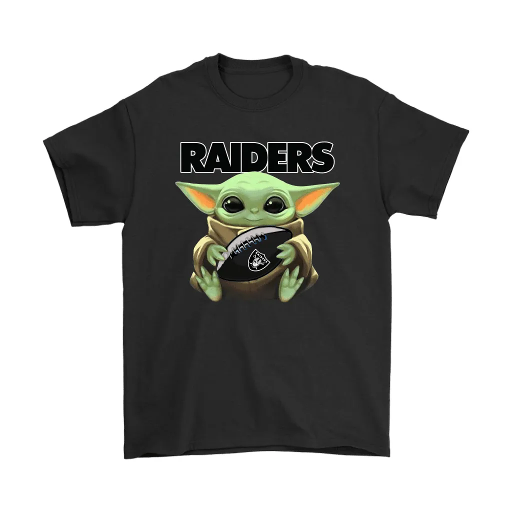 Baby Yoda Loves The Oakland Raiders Star Wars Nfl Men Women T-shirt, Hoodie, Sweatshirt