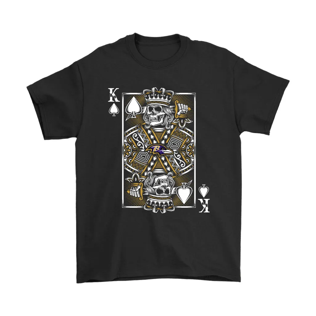 Baltimore Ravens Spade King Of Death Card Nfl Football Men Women T-shirt, Hoodie, Sweatshirt