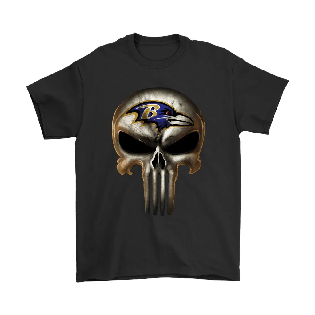 Baltimore Ravens The Punisher Mashup Football Men Women T-shirt, Hoodie, Sweatshirt