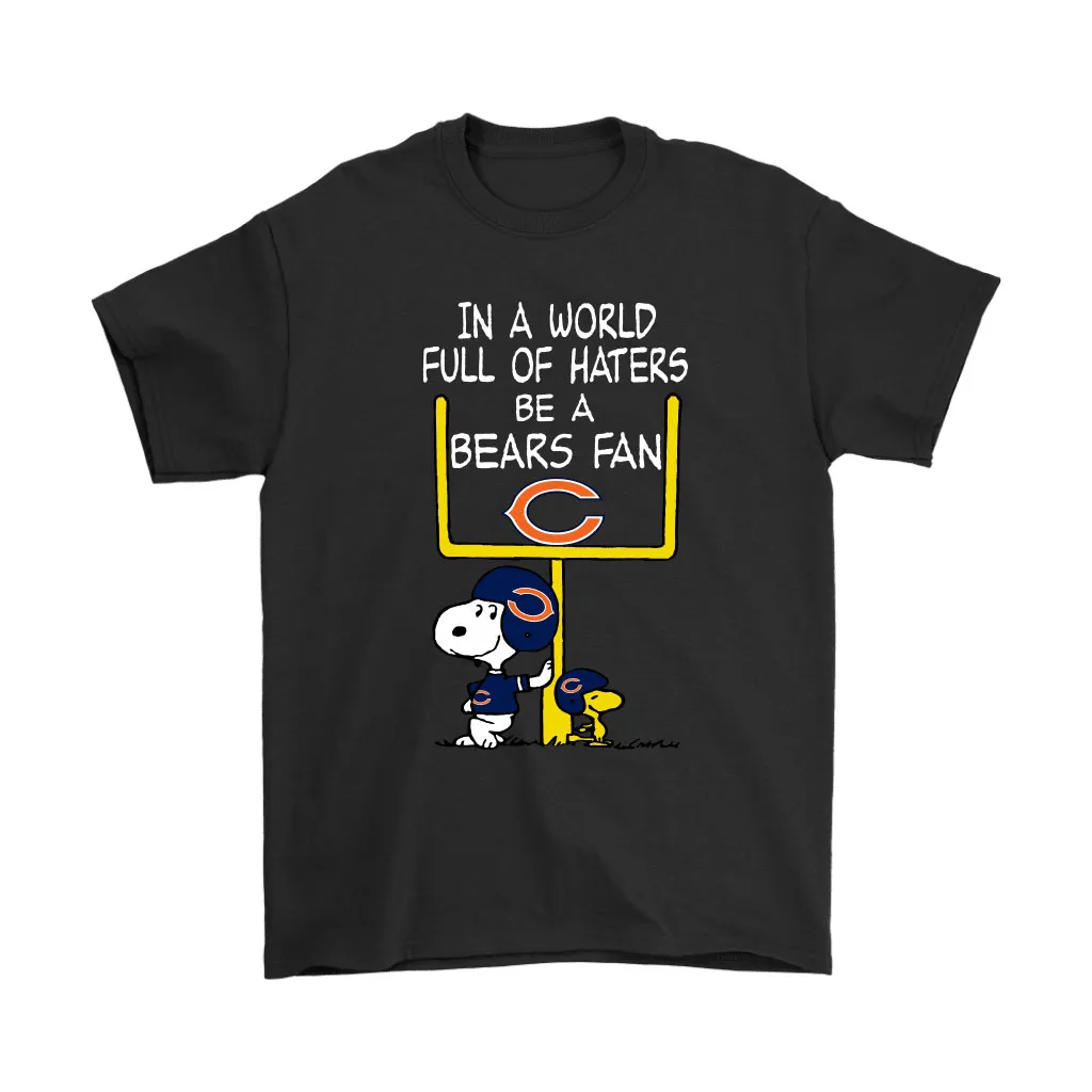 Be A Bears Fan Chicago Bears X Snoopy Mashup Men Women T-shirt, Hoodie, Sweatshirt