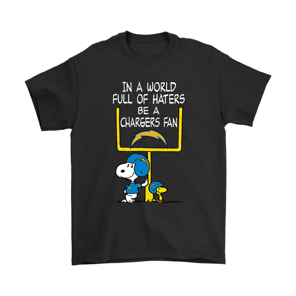 Be A Chargers Fan Los Angeles Chargers X Snoopy Mashup Men Women T-shirt, Hoodie, Sweatshirt