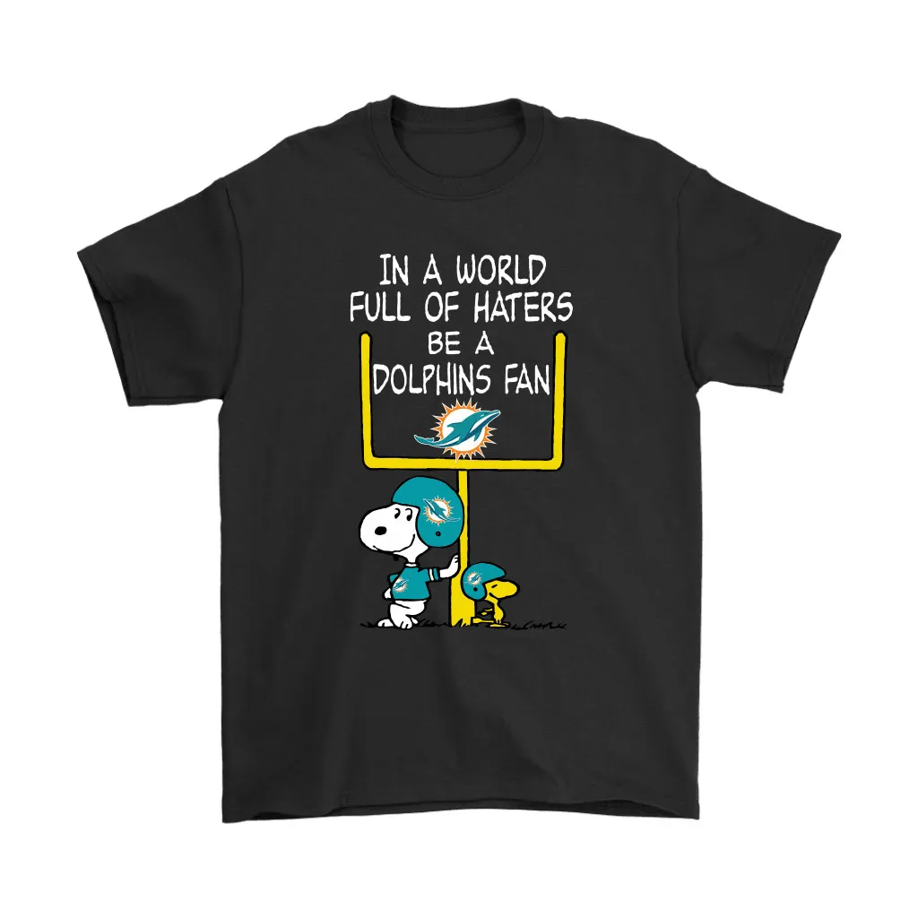 Be A Dolphins Fan Miami Dolphins X Snoopy Mashup Men Women T-shirt, Hoodie, Sweatshirt