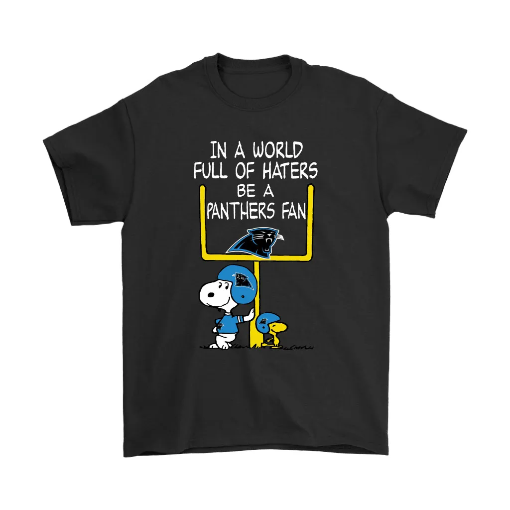 Be A Panthers Fan Carolina Panthers X Snoopy Mashup Men Women T-shirt, Hoodie, Sweatshirt