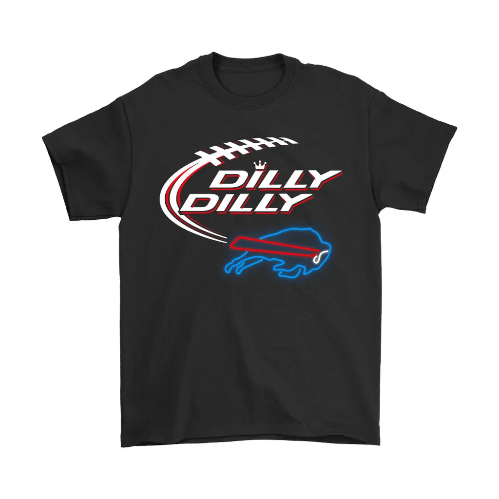 Bud Light Dilly Dilly Buffalo Bills Neon Light Style Men Women T-shirt, Hoodie, Sweatshirt