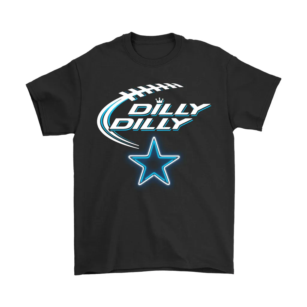 Bud Light Dilly Dilly Dallas Cowboys Neon Light Style Men Women T-shirt, Hoodie, Sweatshirt