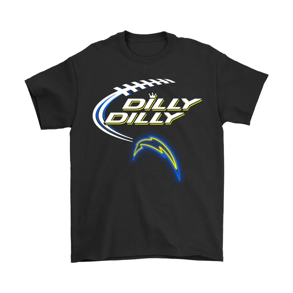 Bud Light Dilly Dilly Los Angeles Chargers Neon Light Style Men Women T-shirt, Hoodie, Sweatshirt