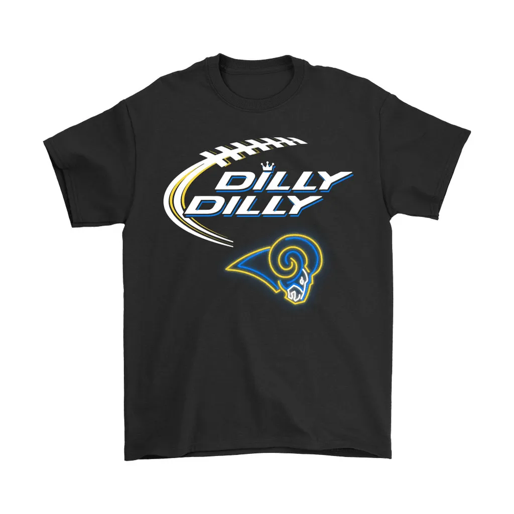 Bud Light Dilly Dilly Los Angeles Rams Neon Light Style Men Women T-shirt, Hoodie, Sweatshirt