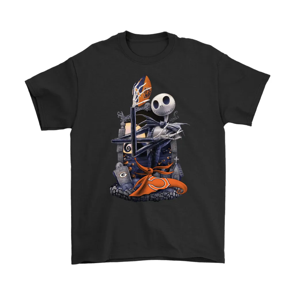 Chicago Bears Jack Skellington Halloween Men Women T-shirt, Hoodie, Sweatshirt