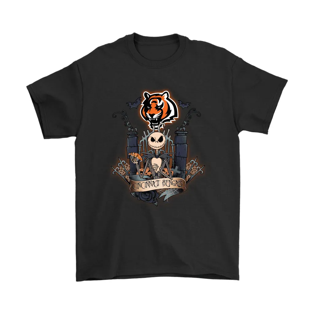 Cincinnati Bengals Jack Skellington This Is Halloween Nfl Men Women T-shirt, Hoodie, Sweatshirt