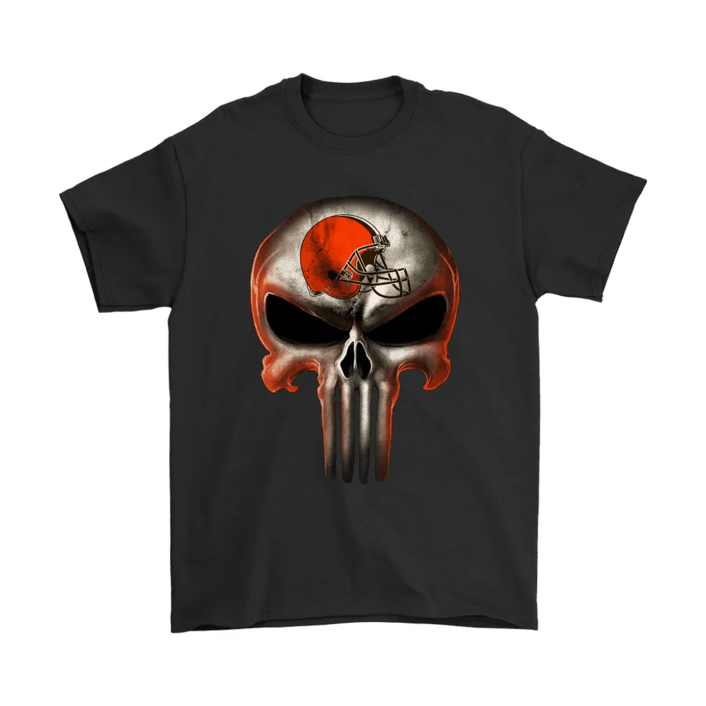 Cleveland Browns The Punisher Mashup Football Men Women T-shirt, Hoodie, Sweatshirt