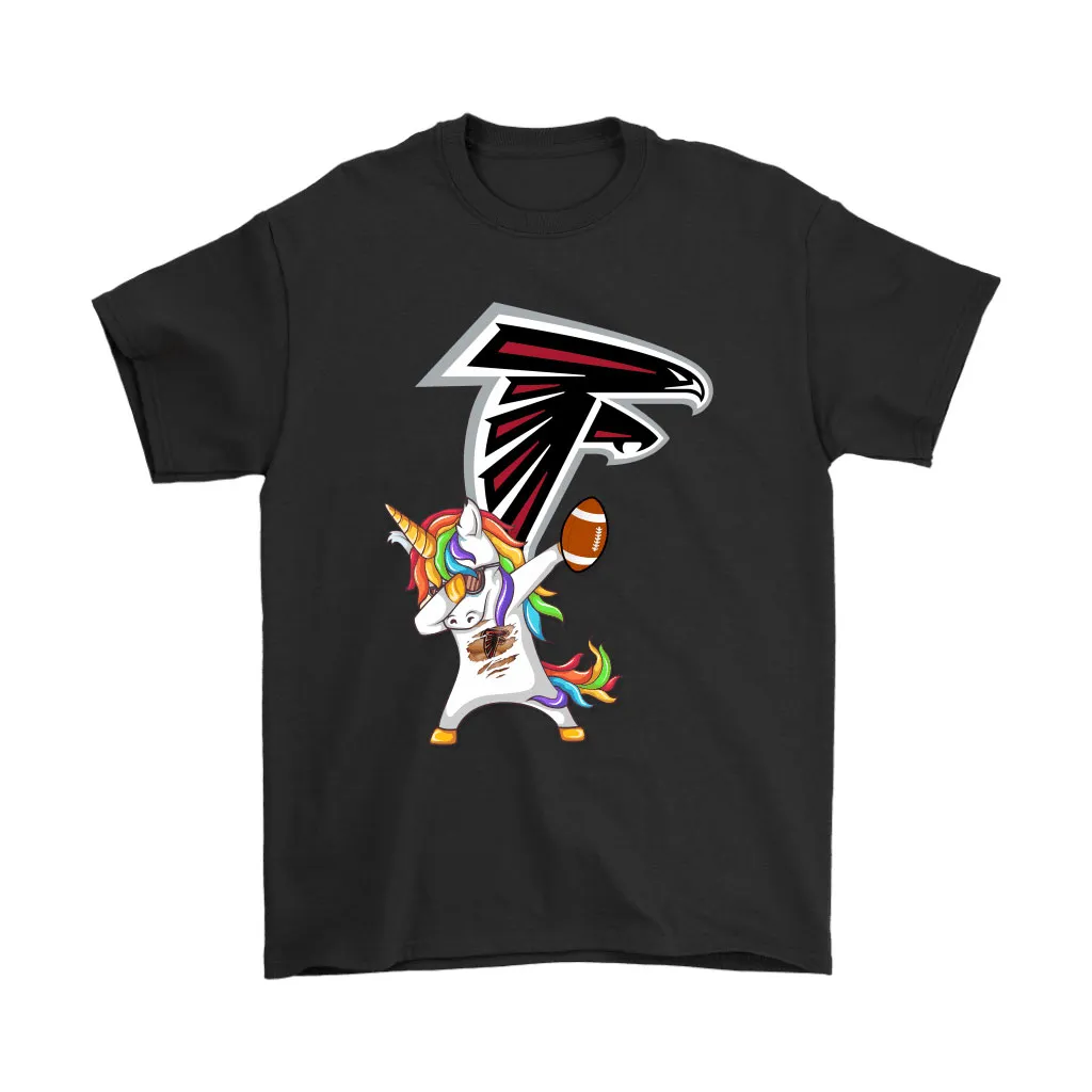 Dabbing Hip Hop Unicorn Dab With Atlanta Falcons Football Men Women T-shirt, Hoodie, Sweatshirt