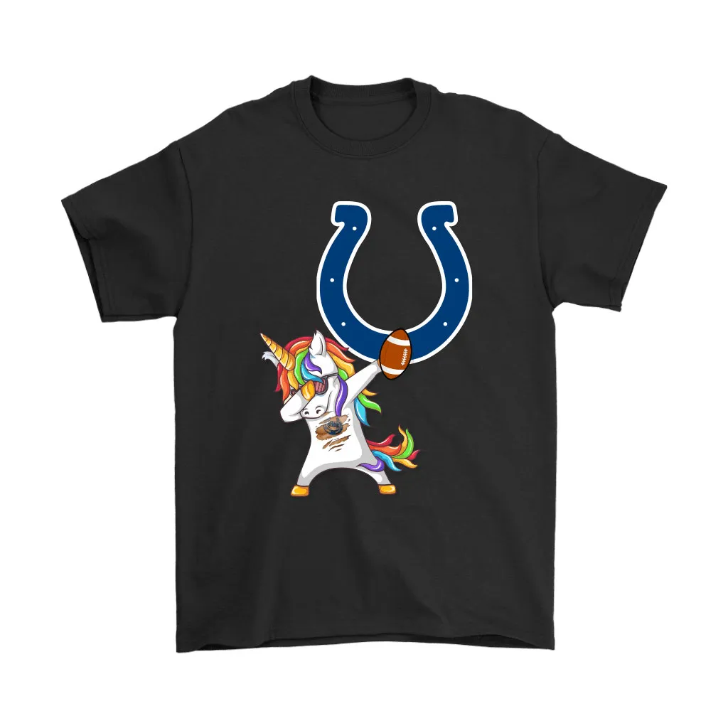 Dabbing Hip Hop Unicorn Dab With Indianapolis Colts Football Men Women T-shirt, Hoodie, Sweatshirt