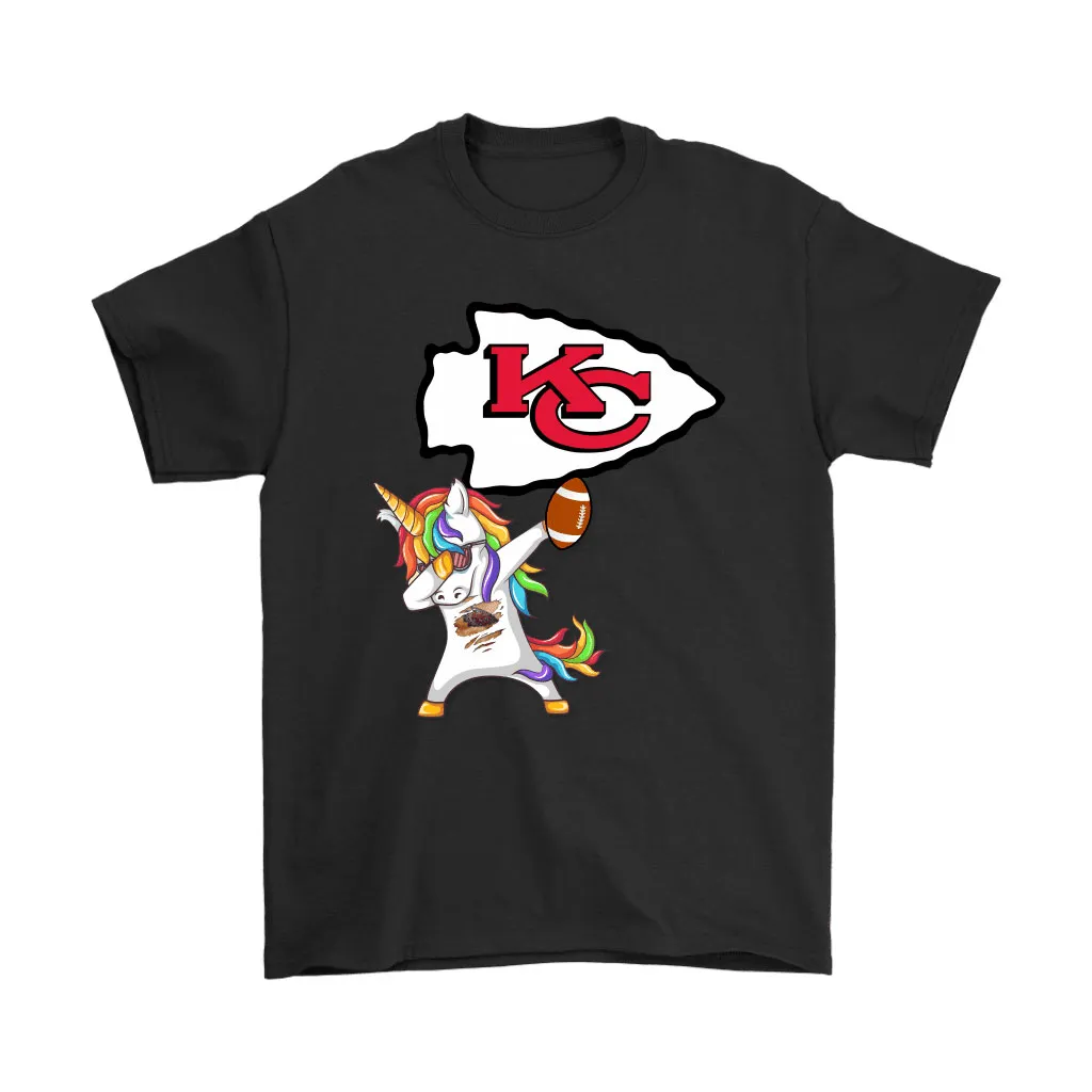 Dabbing Hip Hop Unicorn Dab With Kansas City Chiefs Football Men Women T-shirt, Hoodie, Sweatshirt