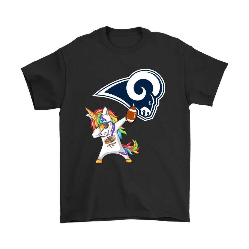 Dabbing Hip Hop Unicorn Dab With Los Angeles Rams Football Men Women T-shirt, Hoodie, Sweatshirt