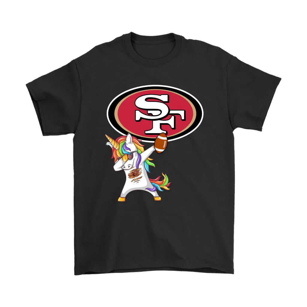 Dabbing Hip Hop Unicorn Dab With San Francisco 49ers Football Men Women T-shirt, Hoodie, Sweatshirt