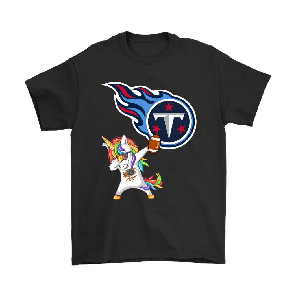 Dabbing Hip Hop Unicorn Dab With Tennessee Titans Football Men Women T-shirt, Hoodie, Sweatshirt