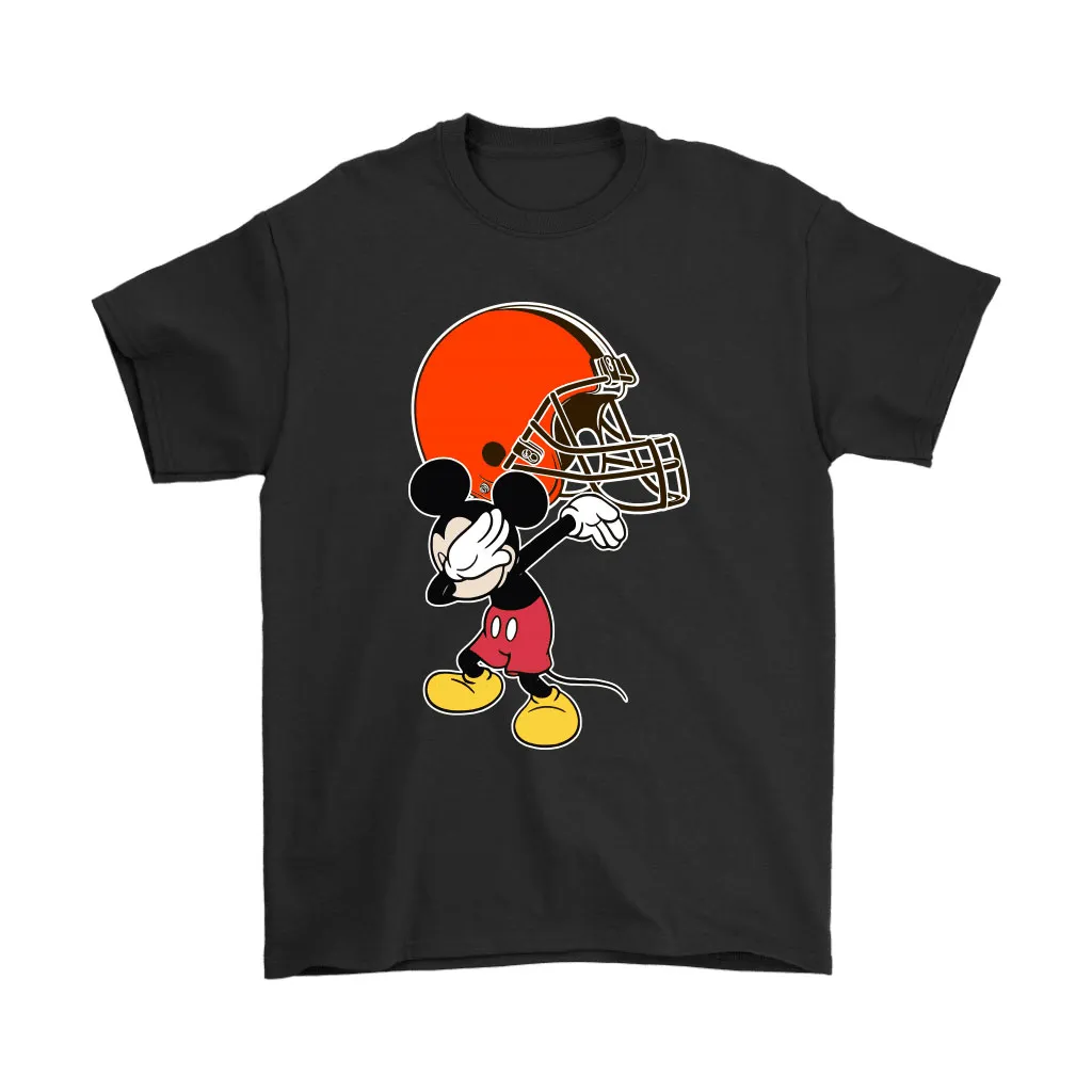 Dabbing Mickey Flippin Love Cleveland Browns Football Men Women T-shirt, Hoodie, Sweatshirt