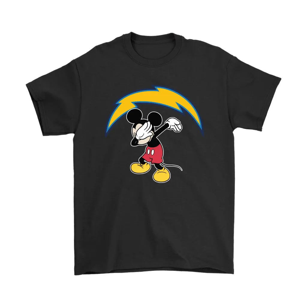 Dabbing Mickey Flippin Love Los Angeles Chargers Football Men Women T-shirt, Hoodie, Sweatshirt