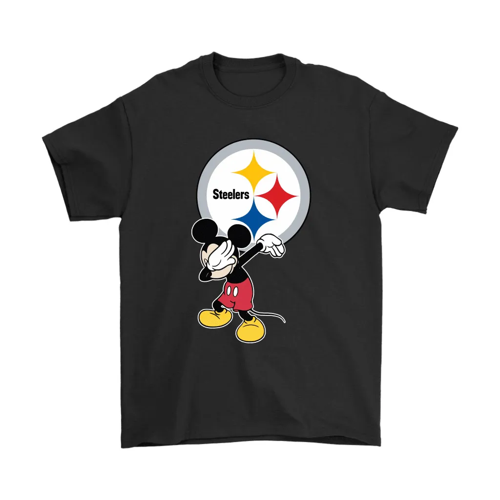 Dabbing Mickey Flippin Love Pittsburgh Steelers Football Men Women T-shirt, Hoodie, Sweatshirt