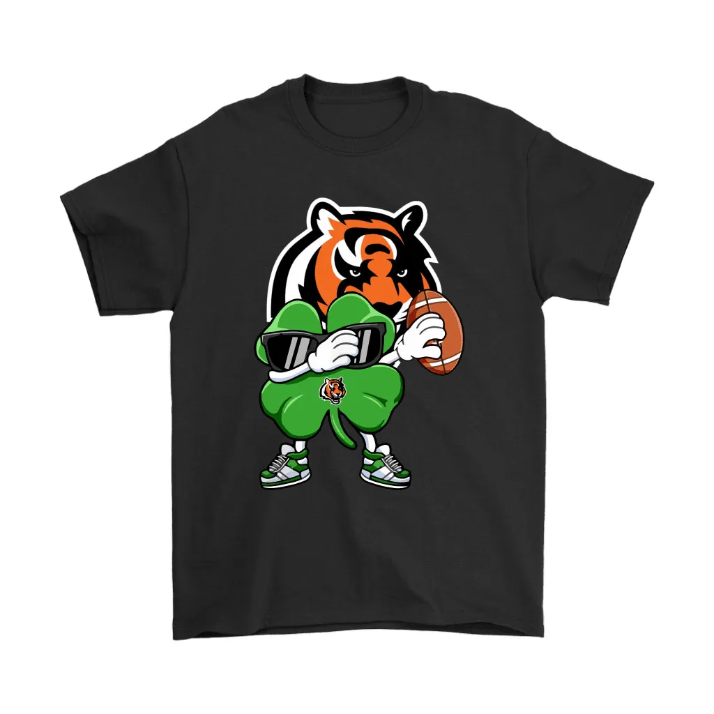 Dabbing Shamrock Football St Patricks Day Cincinnati Bengals Men Women T-shirt, Hoodie, Sweatshirt