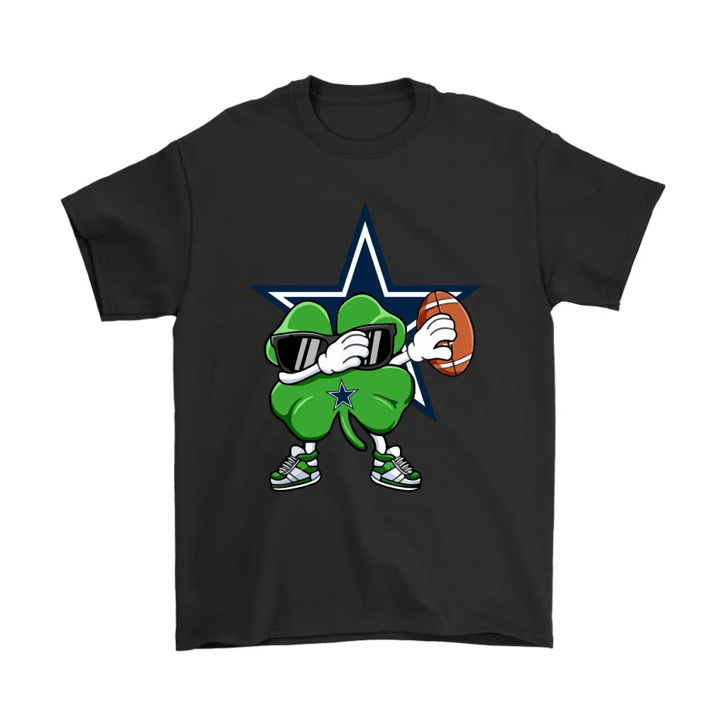 Dabbing Shamrock Football St Patricks Day Dallas Cowboys Men Women T-shirt, Hoodie, Sweatshirt