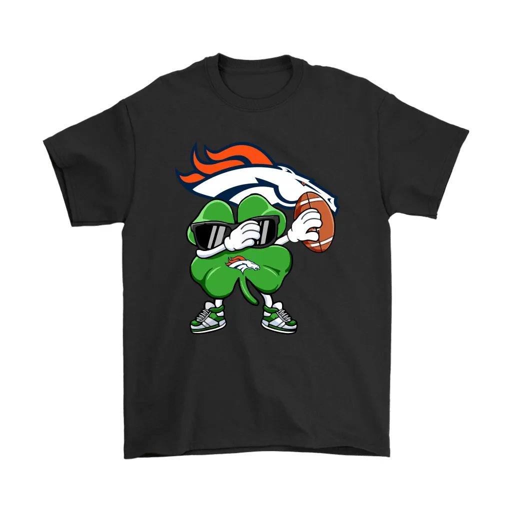 Dabbing Shamrock Football St Patricks Day Denver Broncos Men Women T-shirt, Hoodie, Sweatshirt