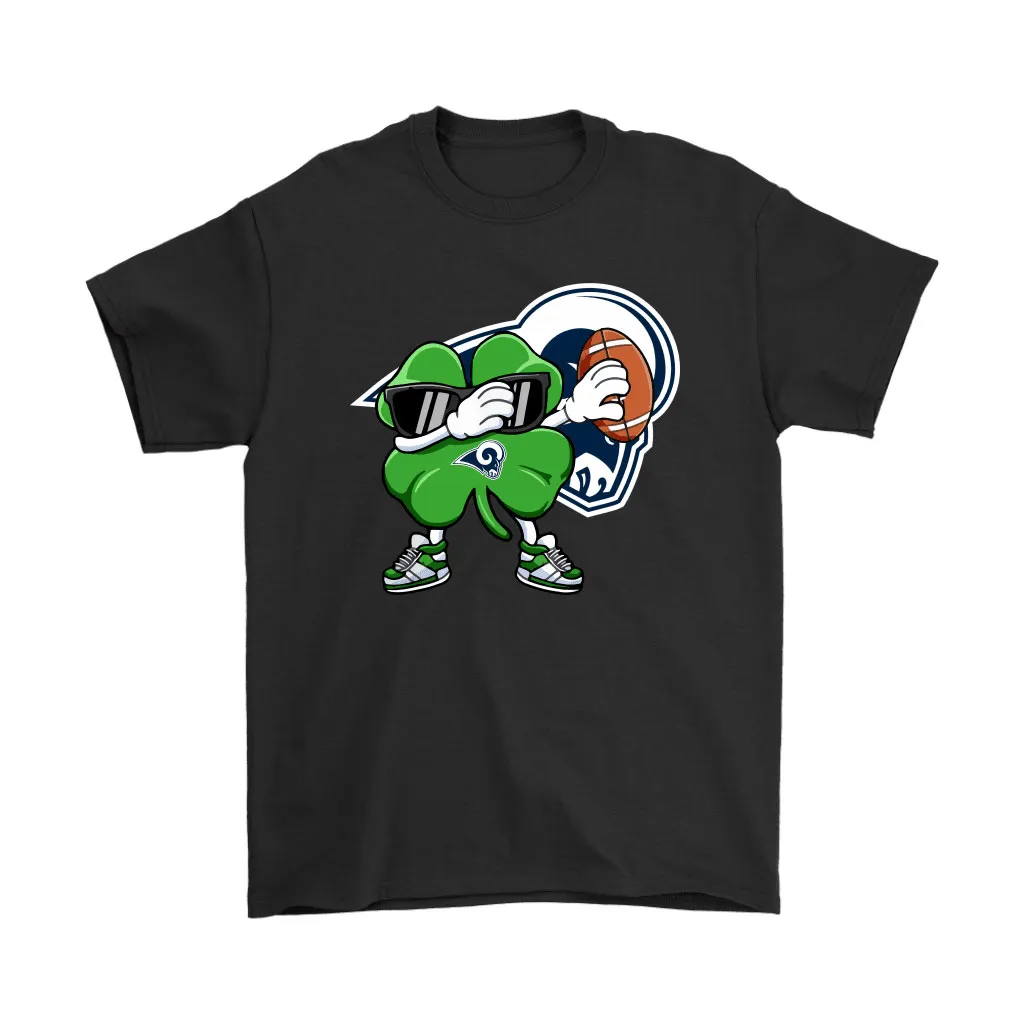 Dabbing Shamrock Football St Patricks Day Los Angeles Rams Men Women T-shirt, Hoodie, Sweatshirt