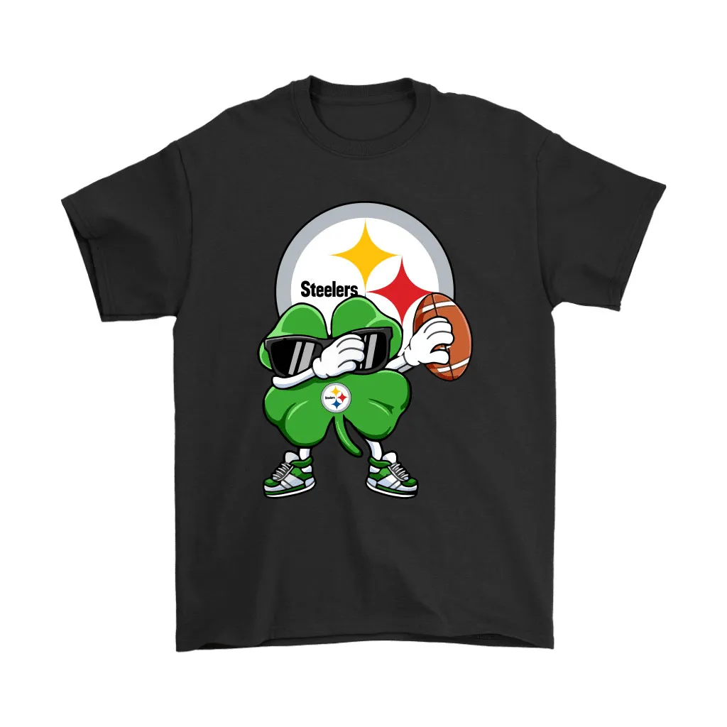 Dabbing Shamrock Football St Patricks Day Pittsburgh Steelers Men Women T-shirt, Hoodie, Sweatshirt