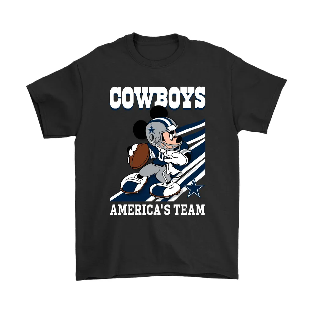 Dallas Cowboys Slogan Americas Team Mickey Mouse Nfl Men Women T-shirt, Hoodie, Sweatshirt