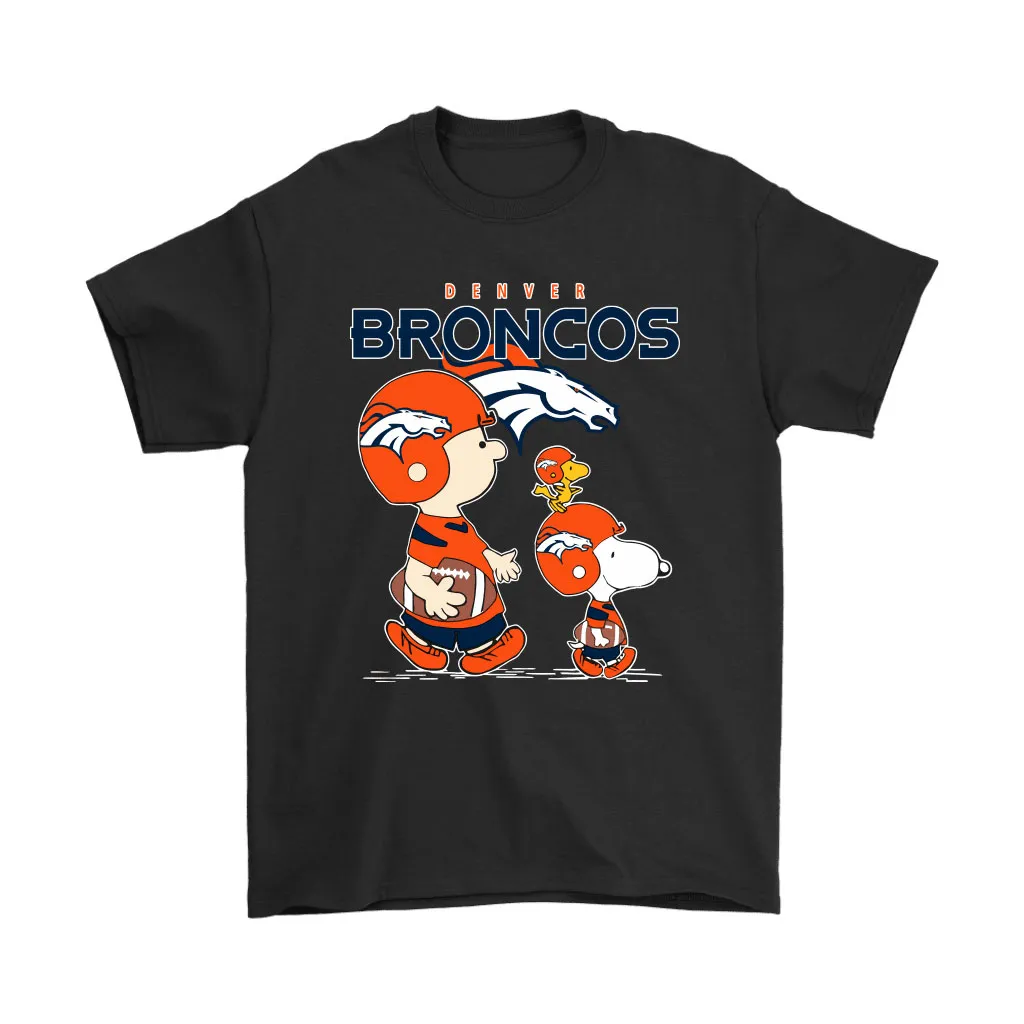 Denver Broncos Lets Play Football Together Snoopy Nfl Men Women T-shirt, Hoodie, Sweatshirt