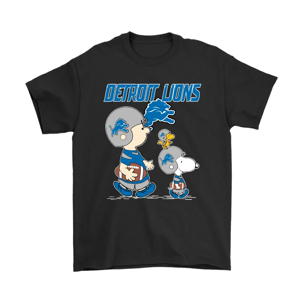 Detroit Lions Lets Play Football Together Snoopy Nfl Men Women T-shirt, Hoodie, Sweatshirt