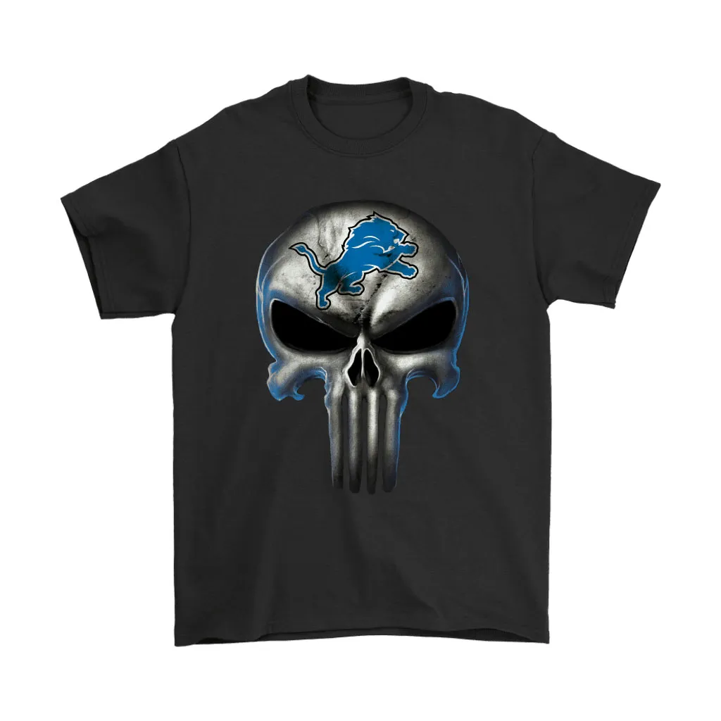 Detroit Lions The Punisher Mashup Football Men Women T-shirt, Hoodie, Sweatshirt