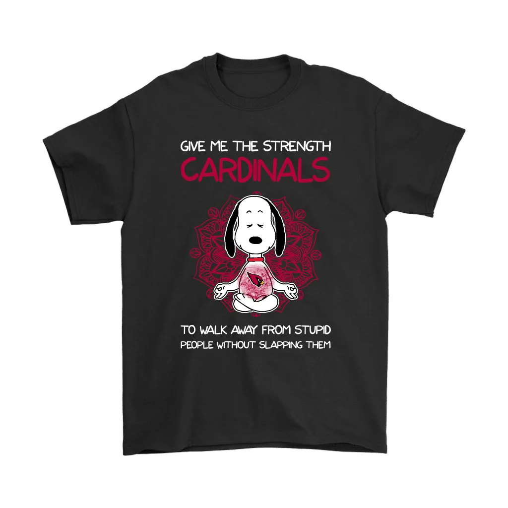 Give Me Strength Arizona Cardinals To Not Slap People Snoopy Men Women T-shirt, Hoodie, Sweatshirt